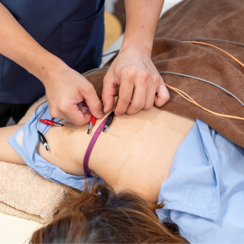 継続施術の方・鍼通電